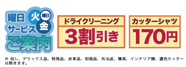 曜日サービス